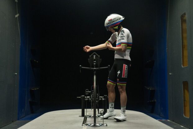 Remco Evenpoel visited the Galleria del Vento del Politecnico di Milano wind tunnel on Monday