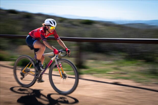 Sofia Gomez Villafañe broke away from other contenders to ride solo for pro women