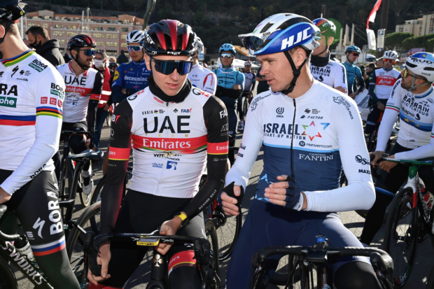 Chris Froome and Tadej Pogačar in 2021
