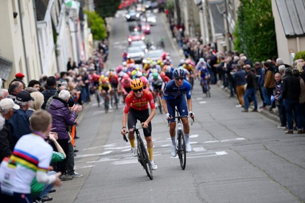 Johannes Kulset (Uno-X Mobility) during the Pays de la Loire Tour