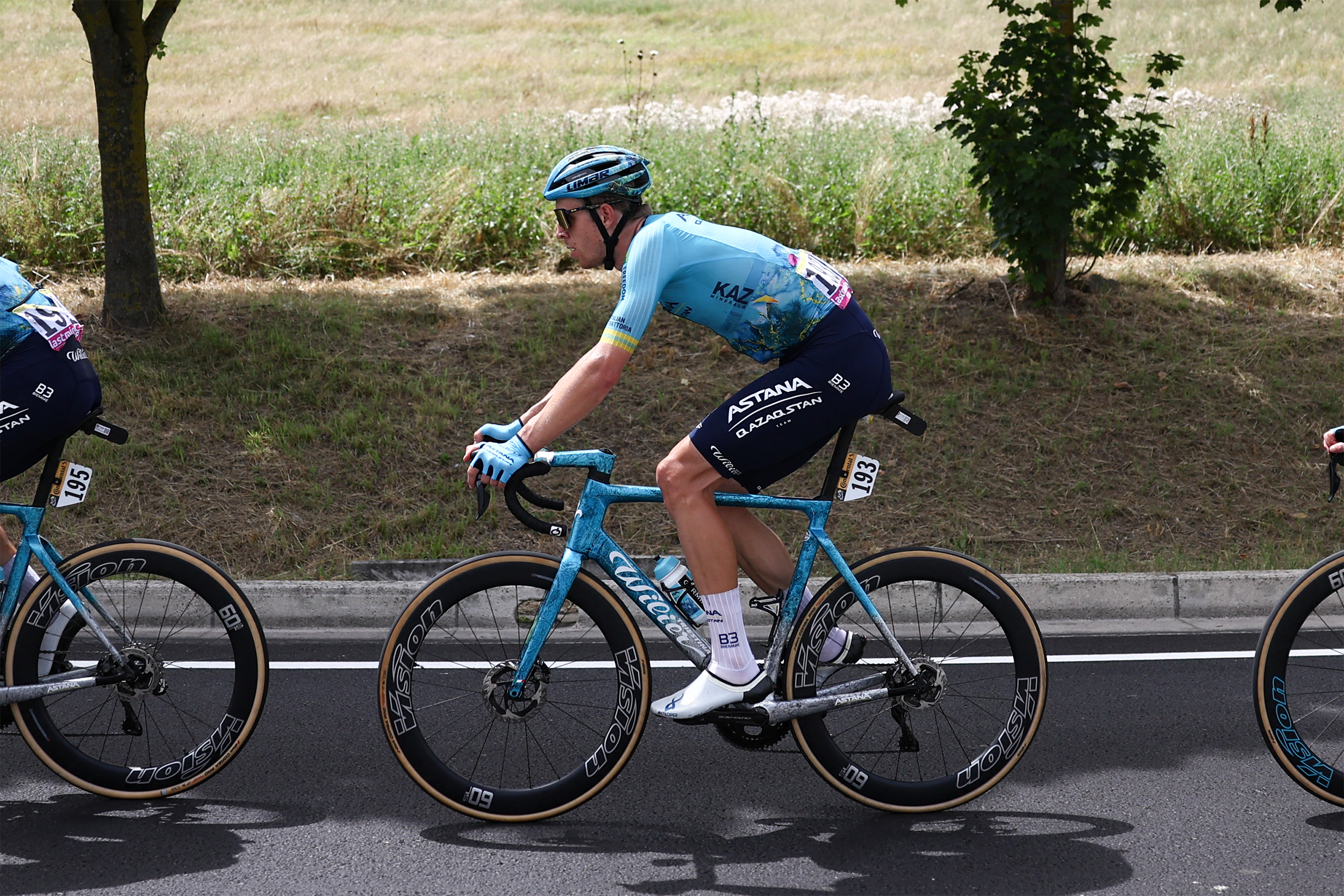 Un primer plano del hackeo aéreo de Mark Cavendish
