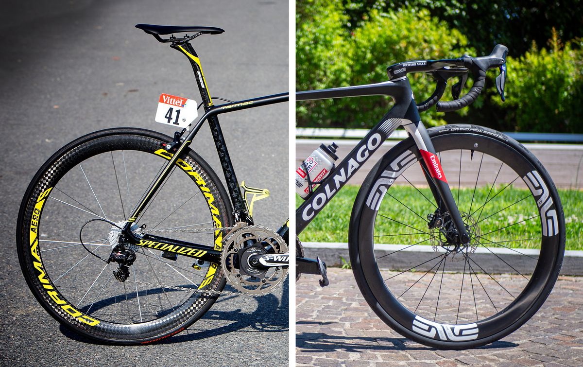 A combined image of Vincenzo Nibali