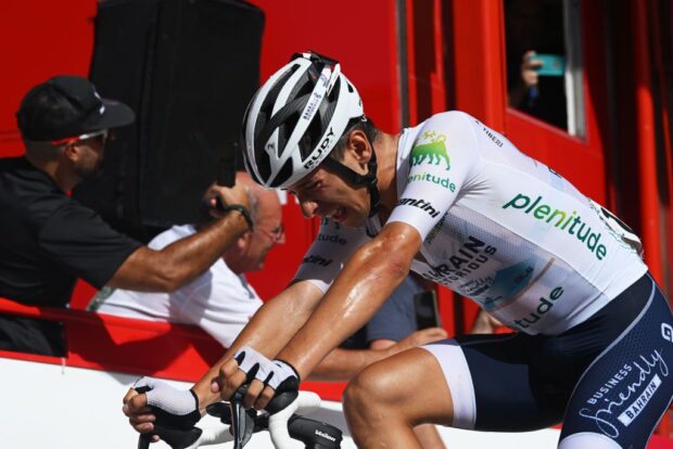 Antonio Tiberi, fuera de la Vuelta a España tras un 'golpe de calor' durante la etapa 9