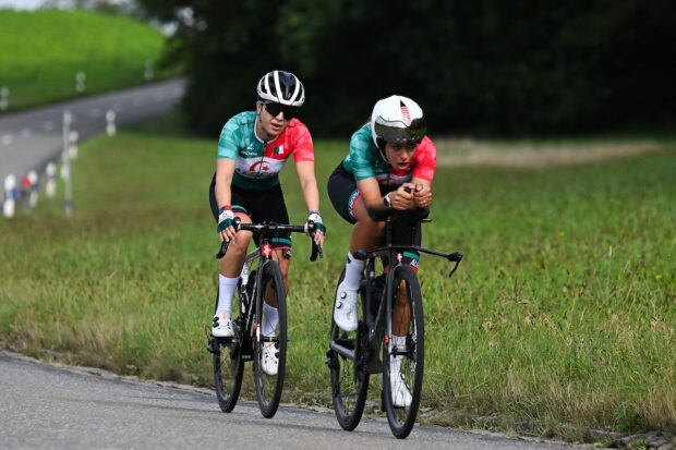 The Algerian squad in the Mixed Relay Team Time Trial finished a distant last in the event after the UCI officials create confusion with actual relay between the men and the women