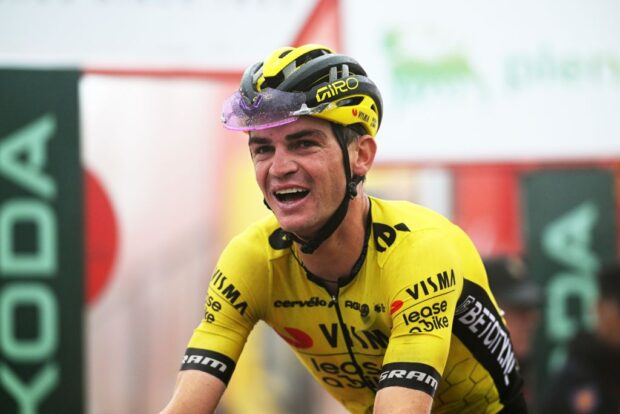 'Es irremplazable': Sepp Kuss lamenta la pérdida de su compañero de equipo Wout van Aert en la Vuelta a España tras el accidente del belga