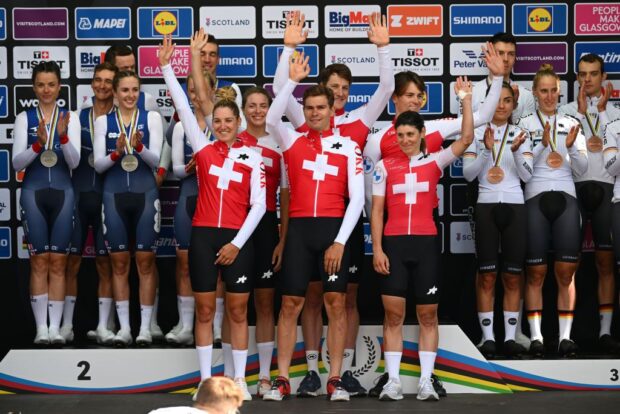 Horarios de salida de los relevos mixtos del Campeonato del Mundo de Ruta UCI 2024
