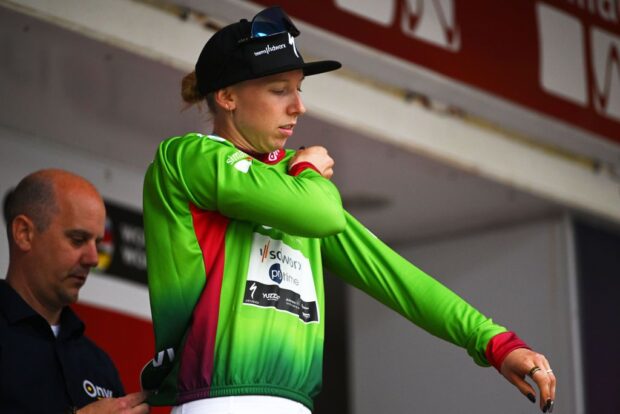 Error del jurado del Simac Ladies Tour, la confusión deja a Lorena Wiebes sin la camiseta de campeona de Europa en la etapa 3