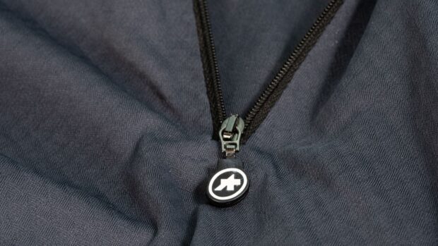 Assos Mille GTC C2 Short Sleeve jersey detail of zipper pull