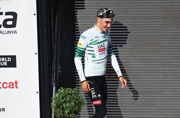 Juan Ayuso of UAE Team Emirates recaptures the Green Leader Jersey at Volta a Catalunya a single bonus second
