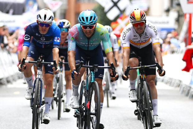 Simone Velasco (XDS Astana) finishes stage 5 of Itzulia Basque Country