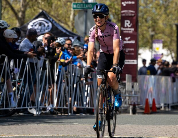 Lauren Stephens reacts to solo win at 2025 The Growler at Levi's Gran Fondo