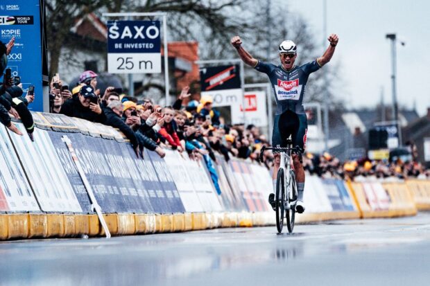 Van der Poel won the E3 Saxo Classic solo for the second year in a row