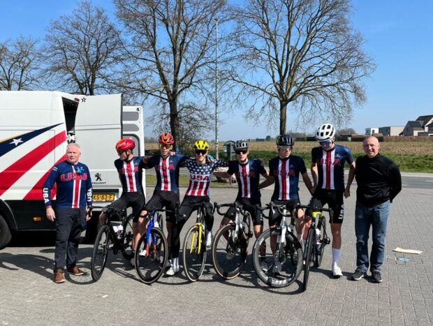 Junior team in Belgium for April 2025 racing