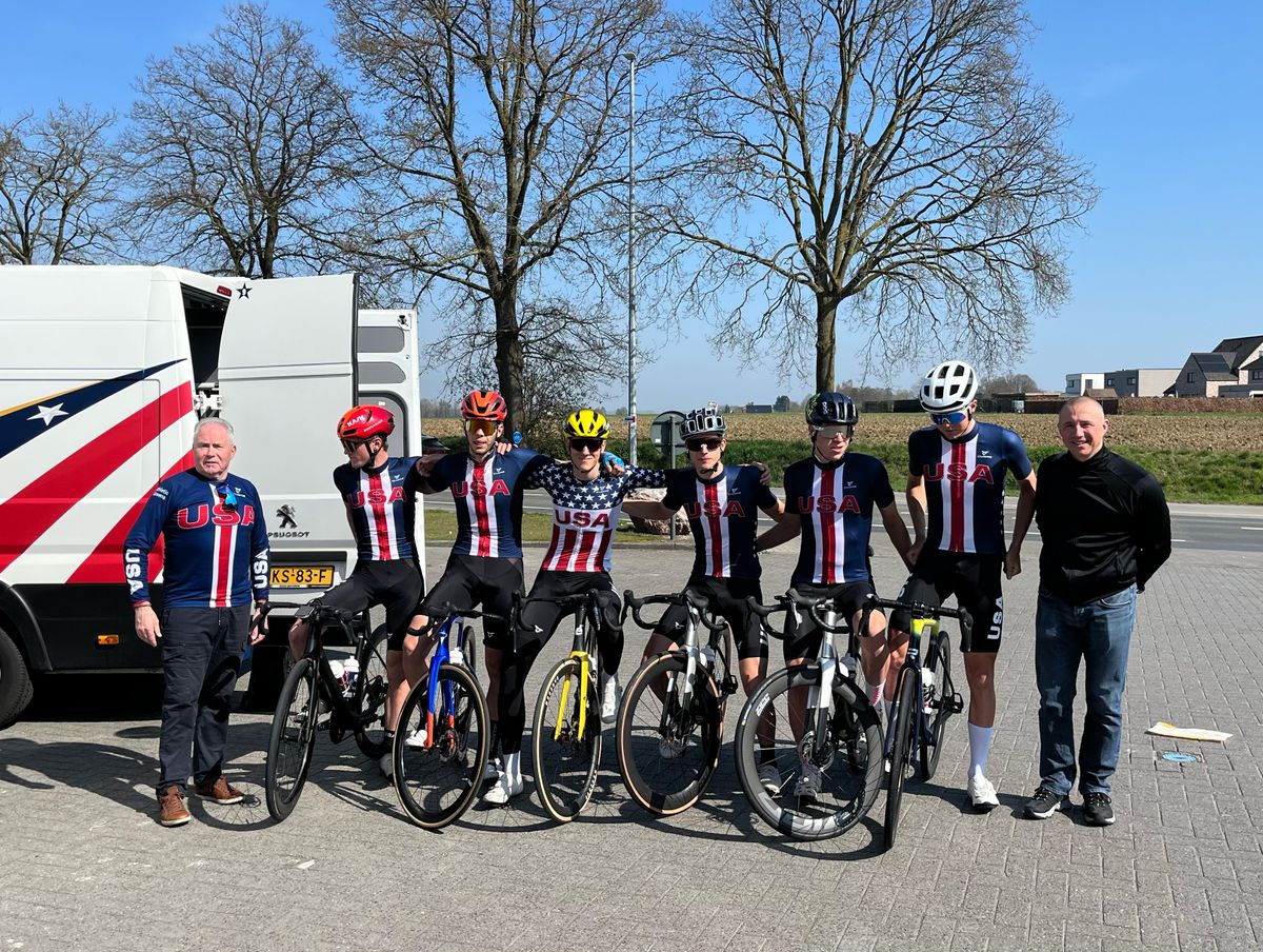 Junior team in Belgium for April 2025 racing