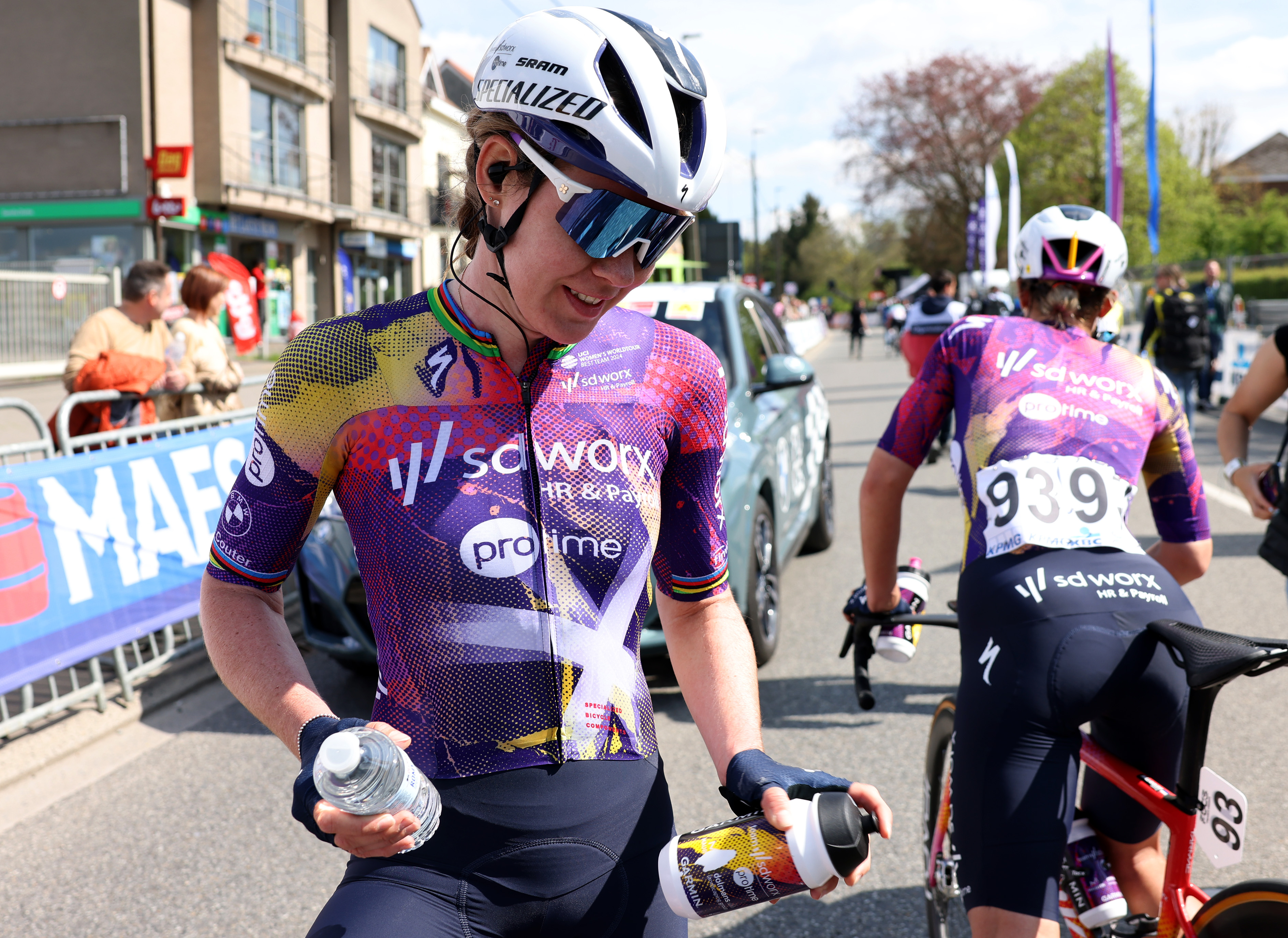 Overijse, Bélgica - 18 de abril: Anna Van der Breggen de Países Bajos y Equipo SD WORX - Protime reacciona después del décimo de Brabantse Pijl - La Fleche Brabanconne 2025 - Mujeres y#039; s Elite a 125.7 km de una carrera de un día de Lennik a Overijse el 18 de abril de 2025 en Overijse, Belgium. (Foto de Rhode Van Elsen/Getty Images)
