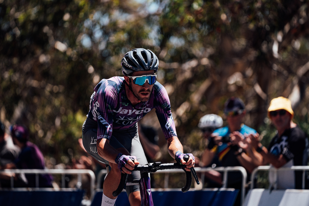 Picture by Zac Williams/SWpix.com - 25/01/2025 - Cycling - 2025 Santos Tour Down Under, Stage 5 Mclaren Vale to Willunga Hill, Adelaide, Australia - Chris Harper, Jayco Alula.