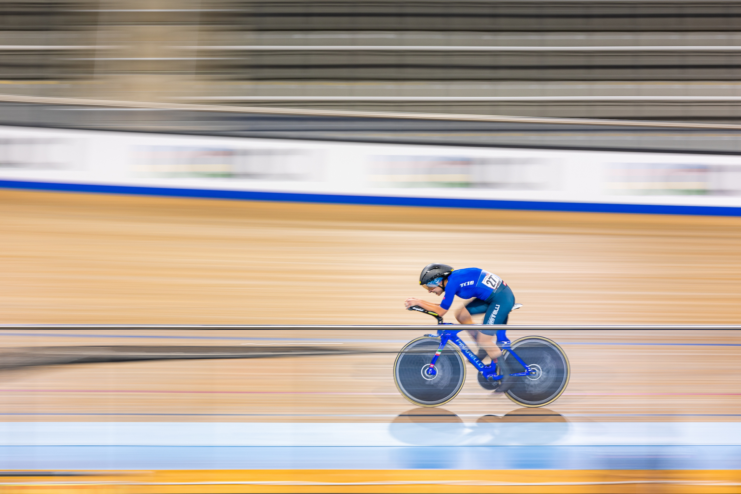 Picture by Alex WhiteheadSWpixcom 13052022 Cycling Tissot UCI Track Nations Cup Round 2 Milton Mattamy National Cycling Centre Milton Canada Italys Vittoria Bussi during the Womens Individual Pursuit qualifying