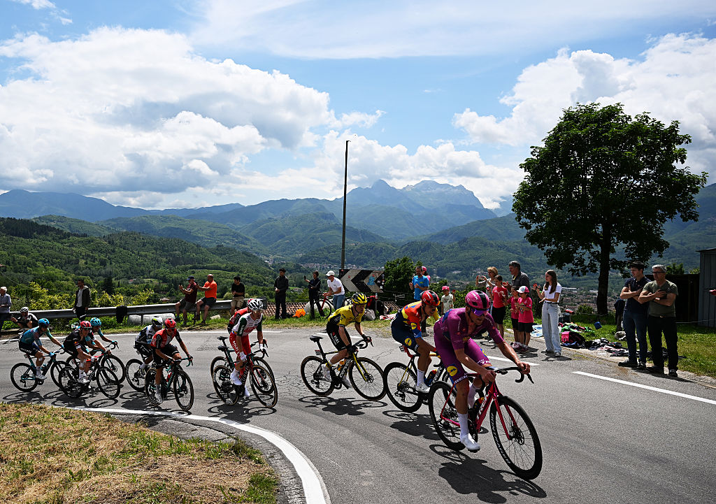Mads Pedersen on stage 11 at the Giro d'Italia