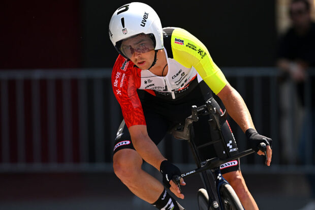 TIRANA ALBANIA MAY 10 Dion Smith of New Zealand and Team Intermarche Wanty competes during the 108th Giro dItalia 2025 Stage 2 a 137km individual time trial stage from Tirana to Tirana UCIWT on May 10 2025 in Tirana Albania Photo by Tim de WaeleGetty Images
