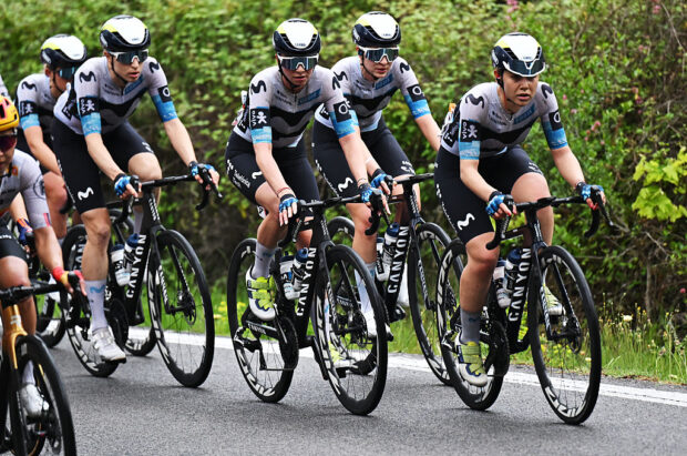 SANT BOI DE LLOBREGAT SPAIN MAY 05 Liane Lippert of Germany and Team Movistar competes during the 11th La Vuelta Femenina 2025 Stage 2 a 99km stage from Molins de Rei to Sant Boi de Llobregat UCIWWT on May 05 2025 in Sant Boi de Llobregat Spain Photo by Szymon GruchalskiGetty Images