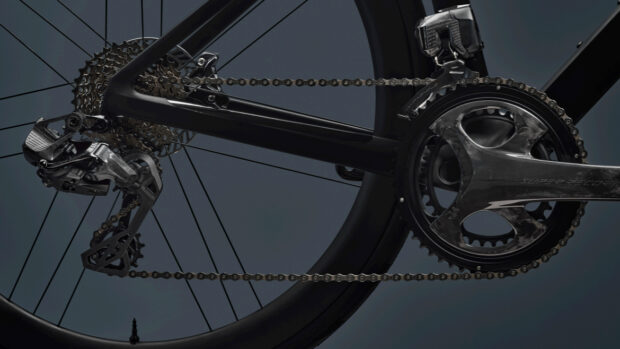 A Campagnolo Super Record 13 drivetrain