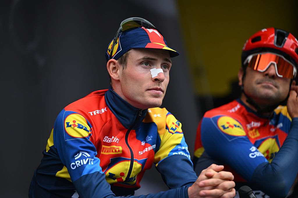 CINEY, BELGIUM - APRIL 23: Mattias Skjelmose of Denmark and Team Lidl - Trek prior to the 89th La Fleche Wallonne 2025 a 205.1km one day race from Ciney to Huy / #UCIWT / on April 23, 2025 in Ciney, Belgium. (Photo by Dario Belingheri/Getty Images)