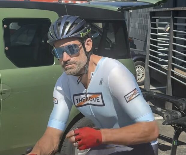 George Hincapie goes for a bike ride in Colorado with leadership team members of new Modern Adventure Pro Cycling