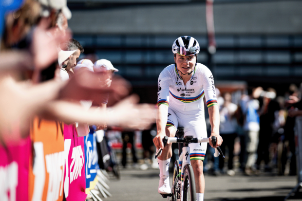 &amp;ROUBAIX, FRANCE - APRIL 12: Lotte Kopecky of Belgium and team SD Worx competes during the 5th Paris-Roubaix Femmes 2025, a 148.5km one day race from Denain to Roubaix, on April 12, 2025 in Roubaix, France. (Photo by Billy Ceusters/Getty Images)