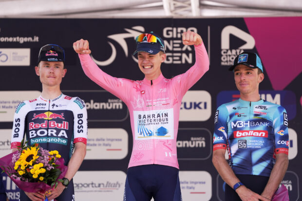 Jakob Omrzel ended Luke Tuckwell's dream of winning the Giro d'Italia Next Gen, with the Australian unable to stay with Omrzel and eventual stage winner Jorgen Nordhagen on the late climbs of the final stage around Pinerolo.