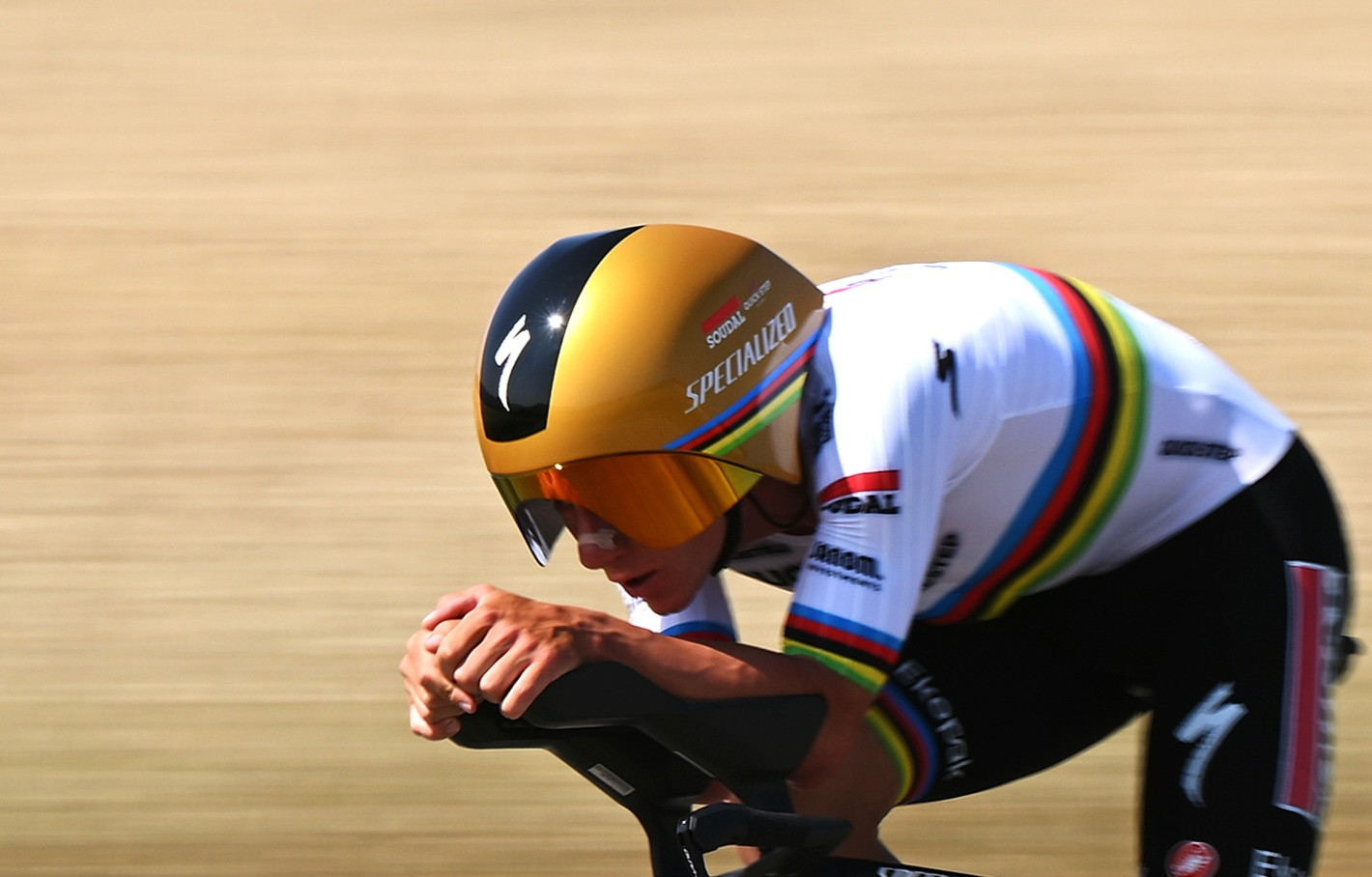 Remco Evenepoel en la contrarreloj Dauphine