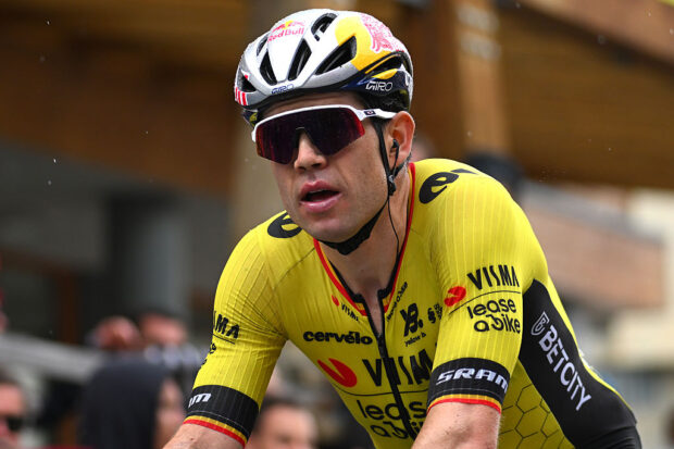 SESTRIERE - VIALATTEA, ITALY - MAY 31: Wout Van Aert of Belgium and Team Visma