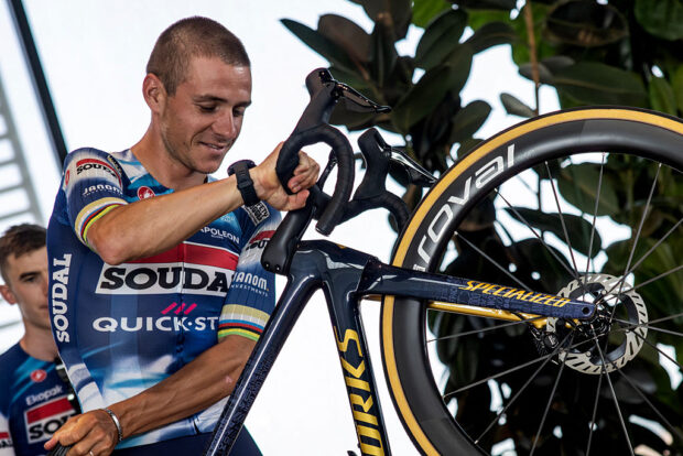 2025 Tour de France: Remco Evenepoel during his final press pre-race press conference