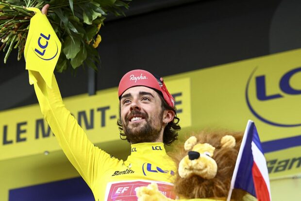 Ben Healy moves into the yellow jersey after stage 10 at the Tour de France
