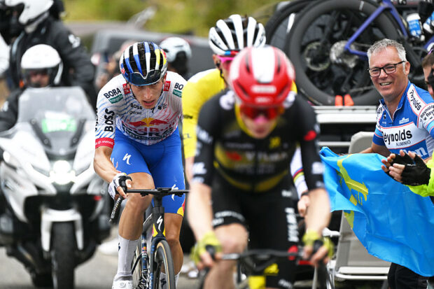 Florian Lipowitz of Germany and Team Red Bull - BORA - hansgrohe during the 112th Tour de France 2025, Stage 14 a 182.6km stage from Pau to Luchon-Superbagneres