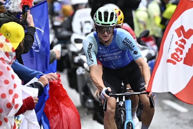 Felix Gall on stage 19 at the Tour de France