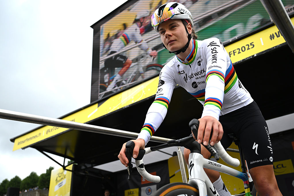 Lotte Kopecky SD - Proteo antes del 4to Tour de France Femmes 2025, Etapa 2 A 110.4 km de Brest a Quimper / #uciwwt / el 27 de julio de 2025 en Brest, Francia. (Foto de Szymon Gruchalski/Getty Images)
