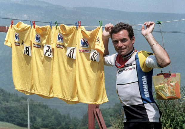 Bernard Hinault prior to winning his fifth Tour in 1985