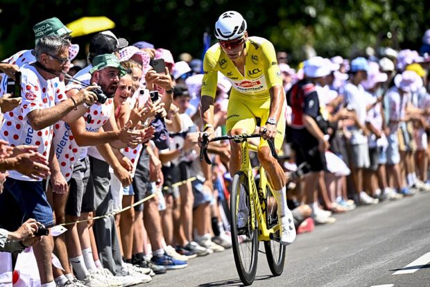 Mathieu van der Poel on stage 7 at the Tour de France