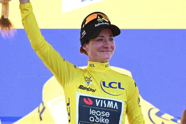 PLUMELEC, FRANCE - JULY 26: Marianne Vos of Netherlands and Team Visma