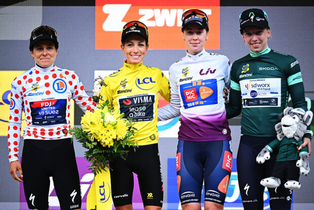 The special classification jerseys at the Tour de France Femmes
