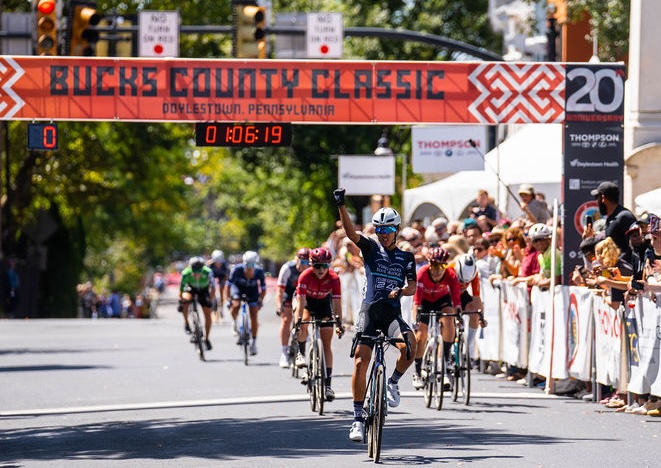 Marlies Mejías gana 2024 Carrera femenina de élite en Bucks County Classic