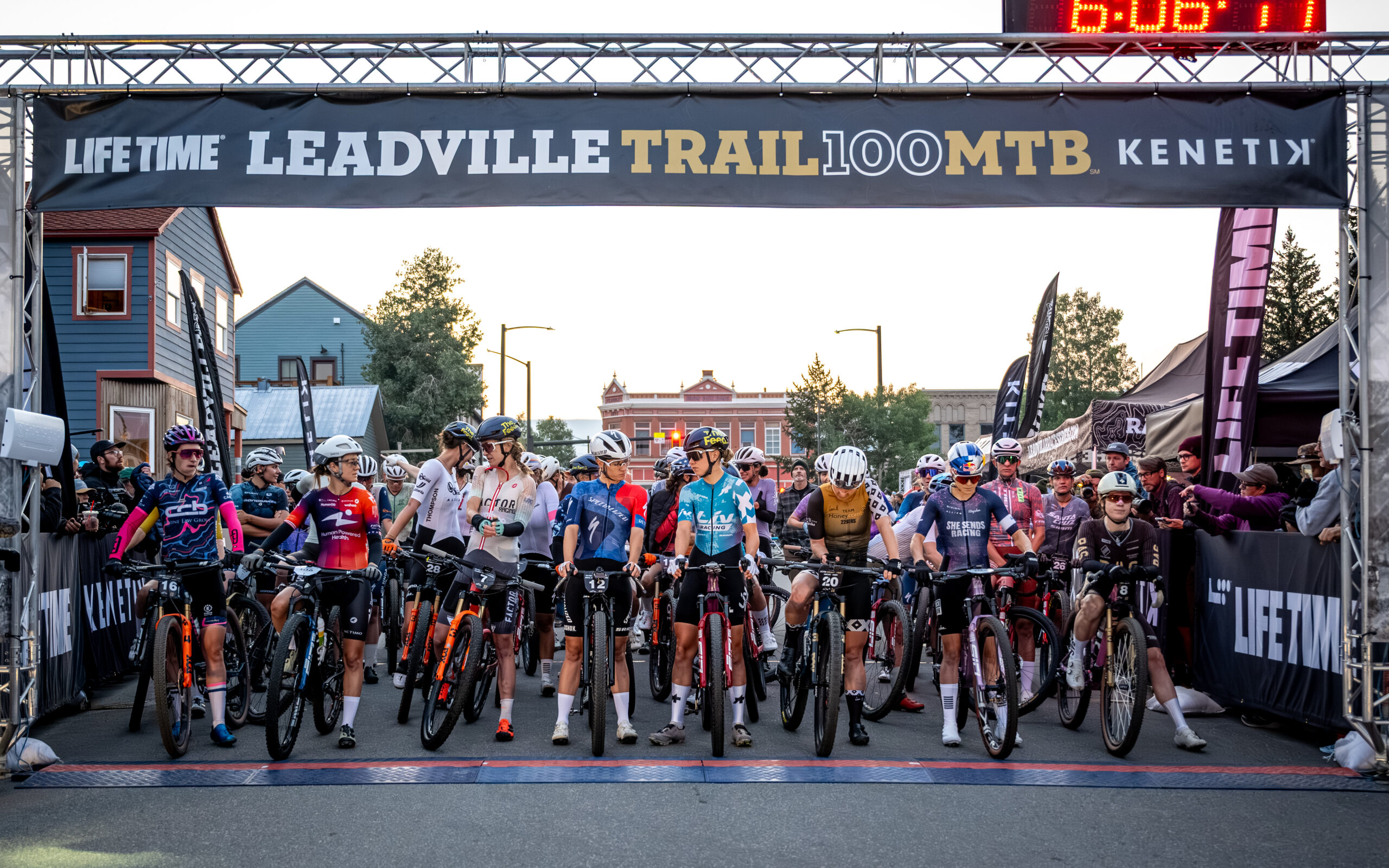 The elite women's field had a dedicated start at 6:10 a.m. MDT for the 2025 Life Time Leadville Trail 100 MTB