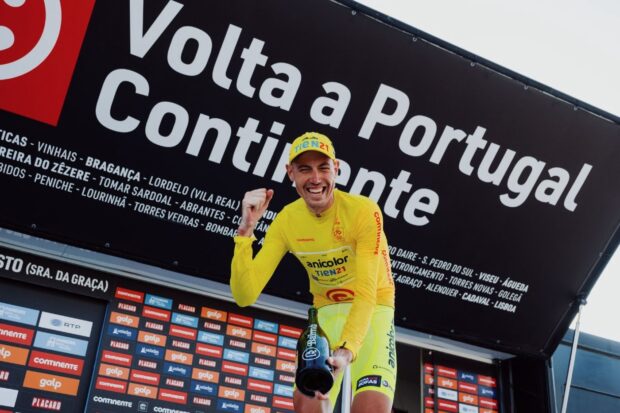 Defending champion Artem Nych (Anicolor-Tien21 Cycling) moves into the overall leaders jersey on the eutralised stage 4