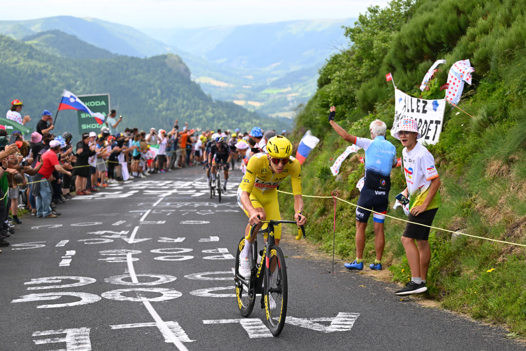 Tadej Pogačar durante el Tour de Francia 2024