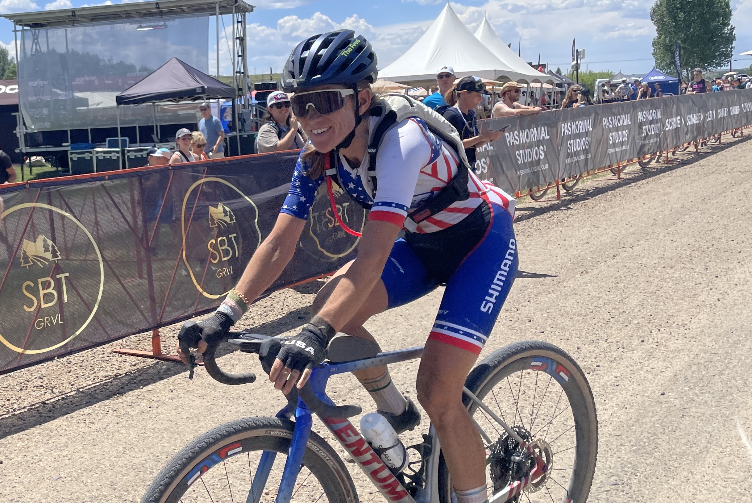 Lauren Stephens (Aegis Foundation Cycling) terminó tercero en 2025 SBT GRVL