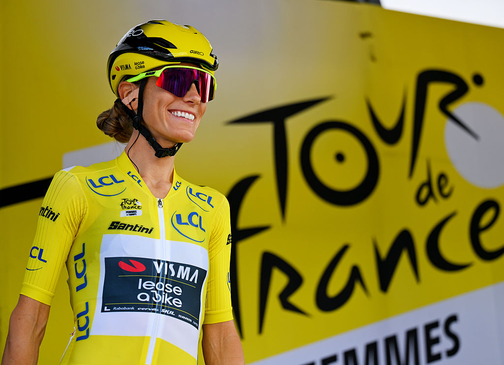 PRAZ-SUR-ARLY, FRANCE - AUGUST 03: Pauline Ferrand-Prevot of France and Team Visma