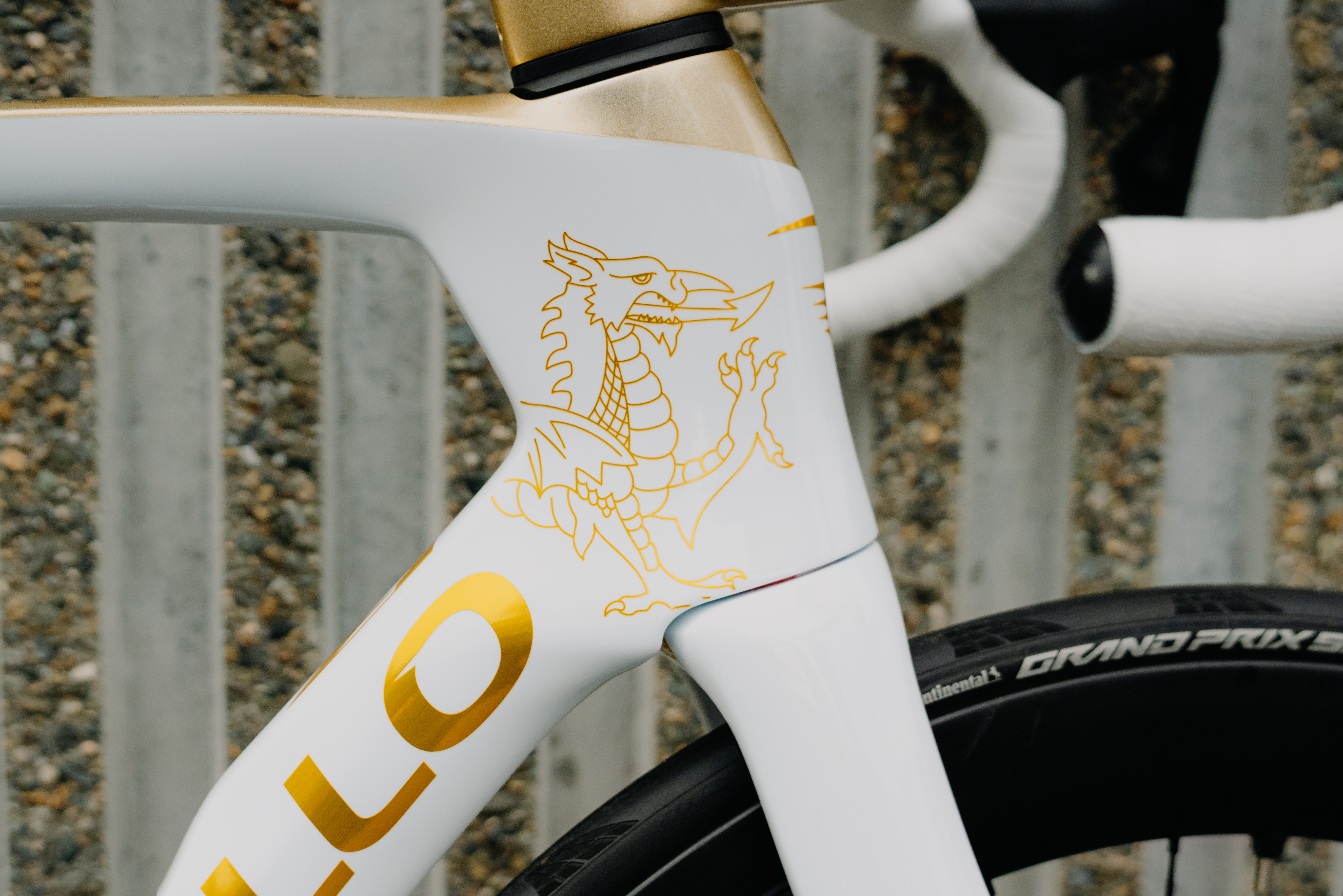 Geraint Thomas ' Tour de Gran Bretaña Custom Pinarello Dogma 2025