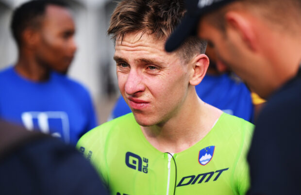 Tadej Pogacar misses out in men's elite time trial