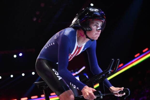 2025 UCI Road World Championships - 22 Sep 2025Cycling - 2025 UCI Road World Championships - BK Arena to Kigali Convention Centre, Kigali, Rwanda - Men Under-23 Individual Time Trial (ITT) - Cole Kessler (USA)By: Simon Wilkinson/SWpix.com/Shutterstock