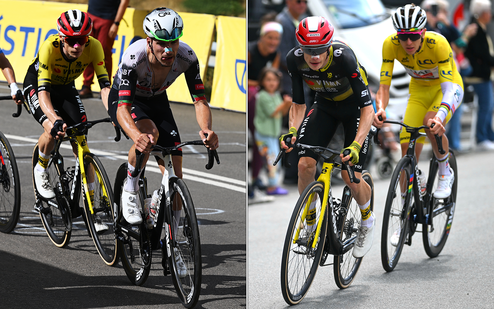 EAU Equipo Emirates y Visma-Lrease A Bike Continúa las batallas del Tour de Francia en Vuelta A España